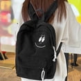 thumbnail image 2 of CUZIBR Corduroy Casual Backpack Cute Pattern Embroidery Adjustable Shoulder Strap Large Capacity Multi Pocket Daypack For Teen Girls College School Daily Commute Weekend Travel, 2 of 5