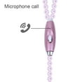 thumbnail image 6 of Wire-controlled In-ear Headphones With Mic Pearl Necklace Rhinestone Earphones Compatible For Samsung XiaomiPhones, 6 of 9