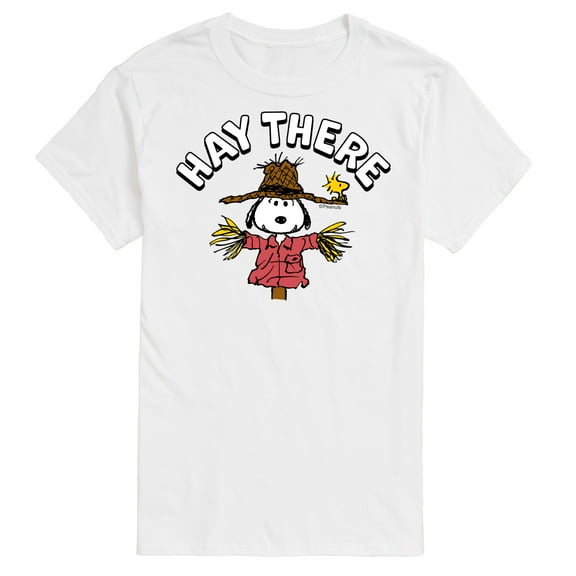 Peanuts - Snoopy Scarecrow Hay There - Men's Short Sleeve Graphic T-Shirt