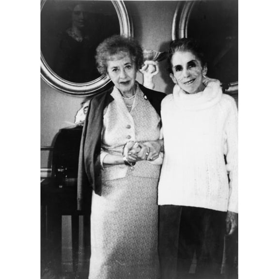Isak Dinesen (1885-1962) With American Writer Solita Solano (1888-1975) In 1962. History (24 x 36)