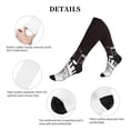 thumbnail image 5 of Honeii Piano Keys With Musical Notes Print Sports Compression Socks,Running Crew Socks,Moisture-Wicking Anti-Blister Hiking&Gym Athletic, 5 of 7
