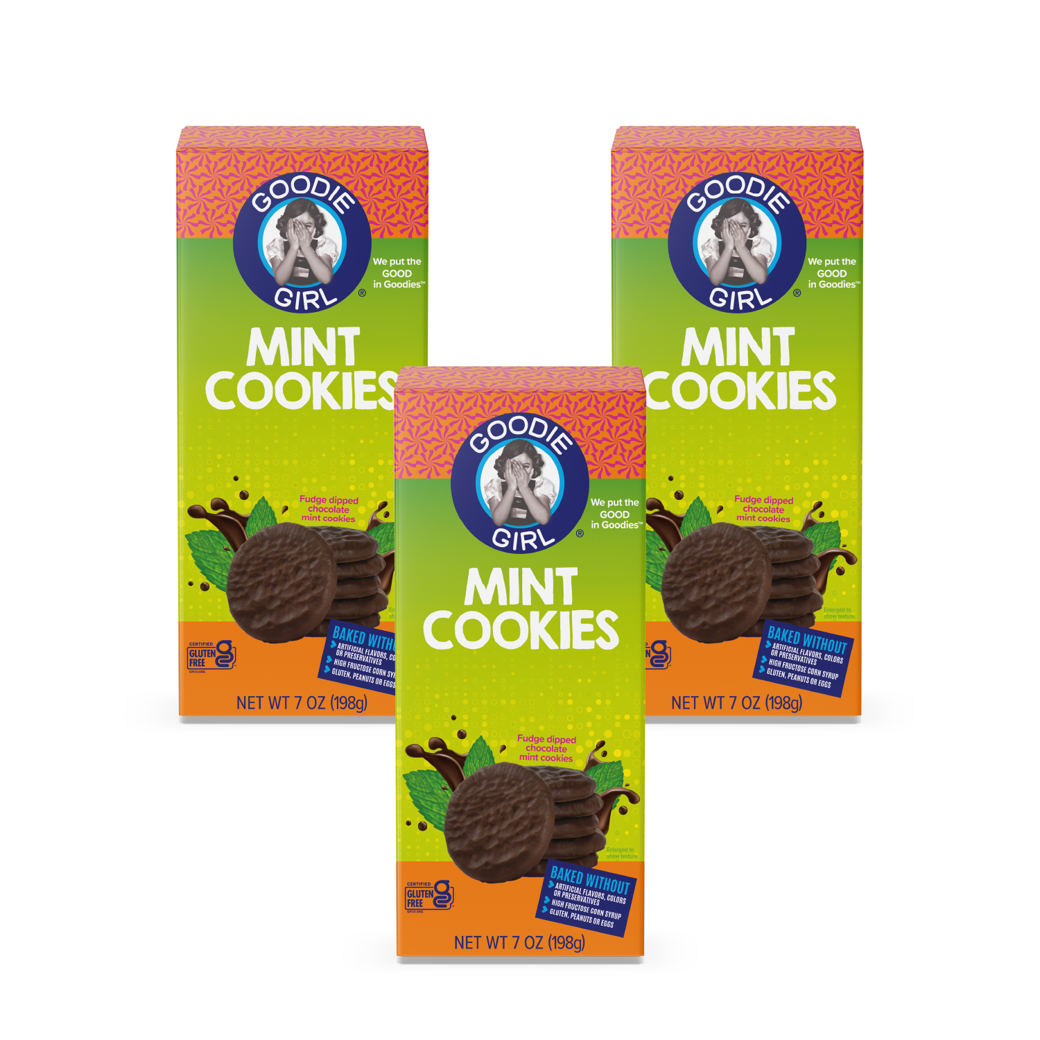Goodie Girl Mint Cookies, Gluten Free, Shelf Stable, 7 oz Box - image 3 of 10