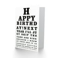 thumbnail image 2 of Happy Birthday Grandpa Grandma Eye Test Old Age Greetings Card Plus Envelope Blank inside, 2 of 3
