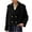 Black, variant on Kukoosong Women Crop Pea Coat, Winter Loose Casual Double-Breasted Peacoat, Elegant Slim Wool Blend Jacket Outwear