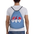 thumbnail image 2 of Bingfone 4th Of July Gnomes Drawstrings Backpacks Bags For Men Women Gym Drawstrings Bag, 2 of 9