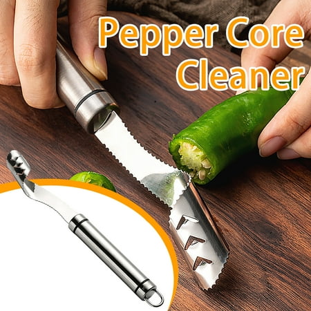 

BKFYDLS Kitchen Utensil Set Clearance Stainless Steel Pepper Core Seeder Multi-function Fruit And Vegetable Corer