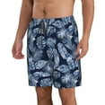 thumbnail image 2 of Goofa Tropical Leaves Printed Mens Swim Trunks Summer Quick Dry Short Beach Swimwear Bathing Suits-3X-Large, 2 of 9
