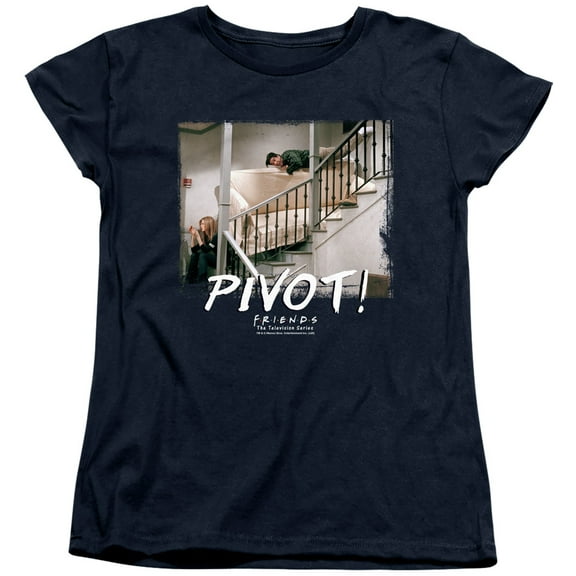 Friends Pivot Women's T Shirt (Small) Navy