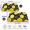 thumbnail image 3 of Fotbe Geometric Pattern with Bee Car Windshield Sunshade | Sun Visor Protector Front Window Shade, Keeps Out UV Rays, Keeps Your Vehicle Cool-Medium, 3 of 7