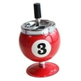 thumbnail image 1 of Billiard Ashtray Ash Tray Car Ashtray Windproof Ashtray Decorative Ashtray Home Ashtray Windproof Automatic Extinguishing Ashtray Container Household Travel Iron, 1 of 6