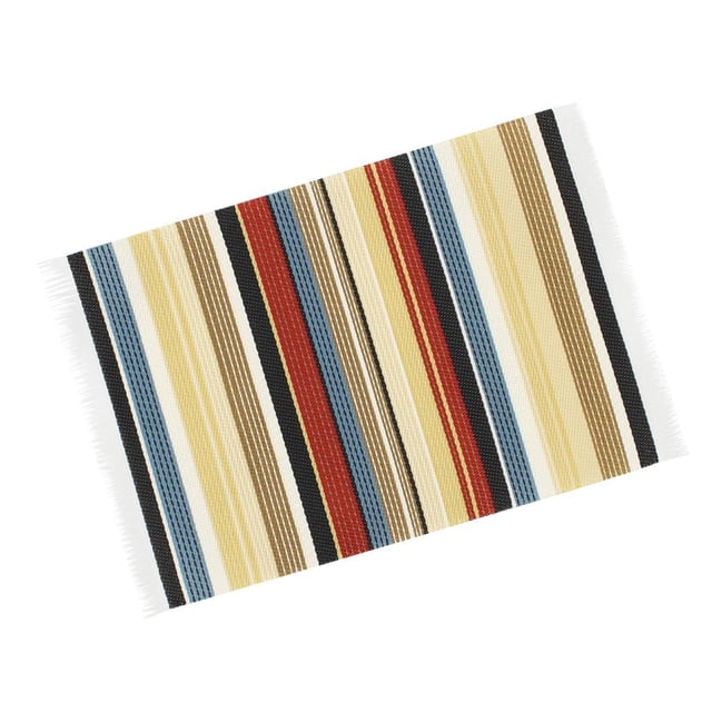 Tapis de Sol Style Turc 1:12 Décoration de Maison de Poupée Rayé