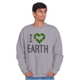thumbnail image 5 of I Love Earth Reduce Reuse Recycle Sweatshirt for Men or Women Brisco Brands S, 5 of 6