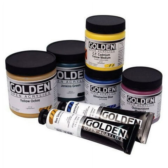 Golden Open Acrylic Paint, 8 oz, Titanium White