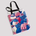 thumbnail image 2 of PKQWTM Easter Eggs With American Flag Horizontal Usa Flag Canvas Shoulder Bags Handbags Tote Bags Shopping Bag, 2 of 2