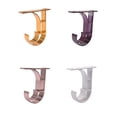 thumbnail image 2 of Qualitygoods Roman Rod Aluminium Alloy Holder Curtain Rod Accessories Universally Top Mounting Side-install Thicken Rod Bracket, 2 of 10
