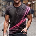 thumbnail image 2 of Lilgiuy Oversized Shirt for Men Casual T-Shirt Fun 3D Printed O-Neck Short Sleeves Tees Shirts Pullover for Fitness Exercise Dark Gray(M-5Xl), 2 of 5