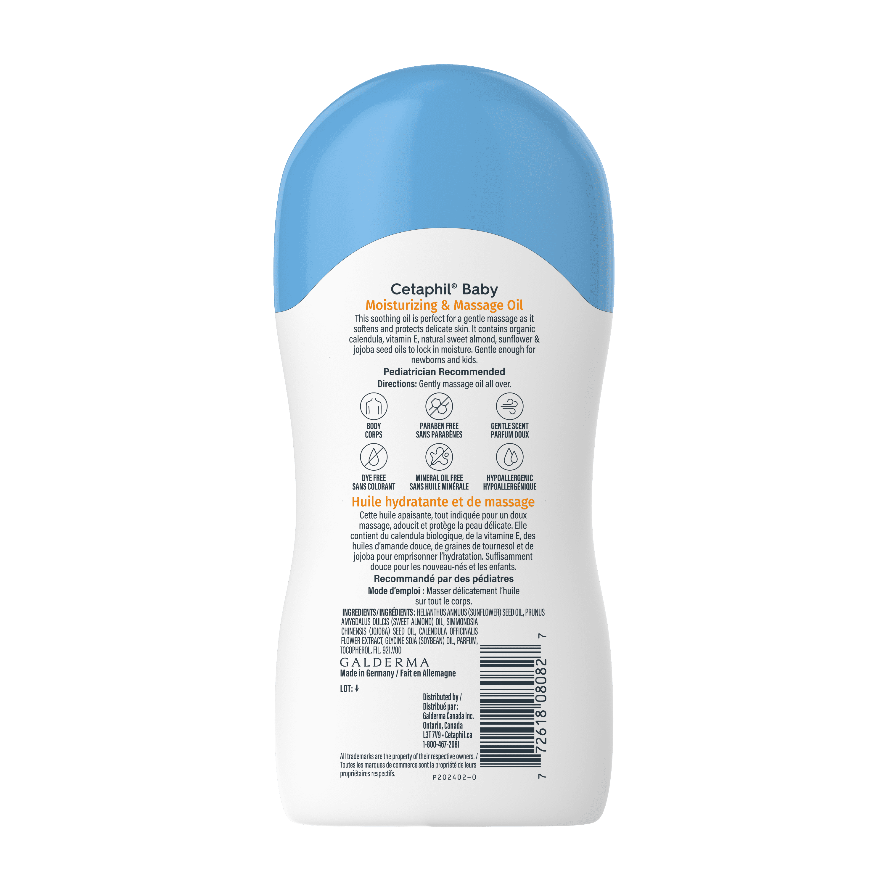 Huile hydratante de Cetaphil Baby