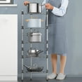 thumbnail image 4 of Labymos 2/3/5 Tiers Stainless Steel Thickening Pan Rack Multi-layer Kitchen Rack Drain Tray Multi-function Land, 4 of 8
