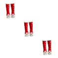 thumbnail image 1 of sweethay Paquete de 2 calcetines altos hasta el muslo, bonitos calcetines térmicos antideslizantes, botas cálidas, accesorios de esquí, Type1 NO1, 1 of 6