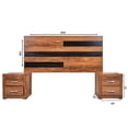 thumbnail image 4 of Recamara KS 3 Piezas Wenella Nogal y Negro - Kessa Muebles, 4 of 5