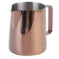 thumbnail image 1 of Taza para espumar leche con leche para preparar café, mejora tu experiencia con el café Jarra de café artística de oro rosa de 350 ml, 1 of 8