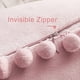 thumbnail image 4 of Fundas decorativas para cojines lumbares, 12 x 20 pulgadas, fundas de cojín sólidas de terciopelo con partículas suaves con pompones para sofá, dormitorio, automóvil, paquete de 2 Ofspeizc CZJJ-ZC11-23, 4 of 7