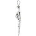 thumbnail image 2 of 925 Sterling Silver 26x18.2mm Polished Religious Faith Cross Pendant Necklace Pendant for Women, 2 of 2
