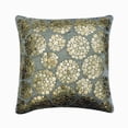 thumbnail image 1 of Pillow Cover, Silver Gray 18"x18" (45x45 cm) Throw Pillow Covers, Silk Metal Coins, Embroidery Throw Pillows For Couch, Geometric Pattern Contemporary Style - Coin Toss, 1 of 4
