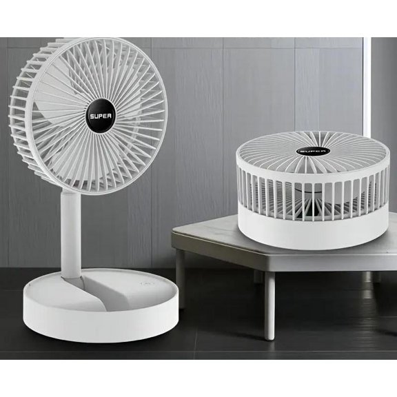 Small Round Silent USB Desktop Fan - Portable Electric Fan for Office Dorm Kitchen Outdoor Camping | USB Charging Air Circulation Fan
