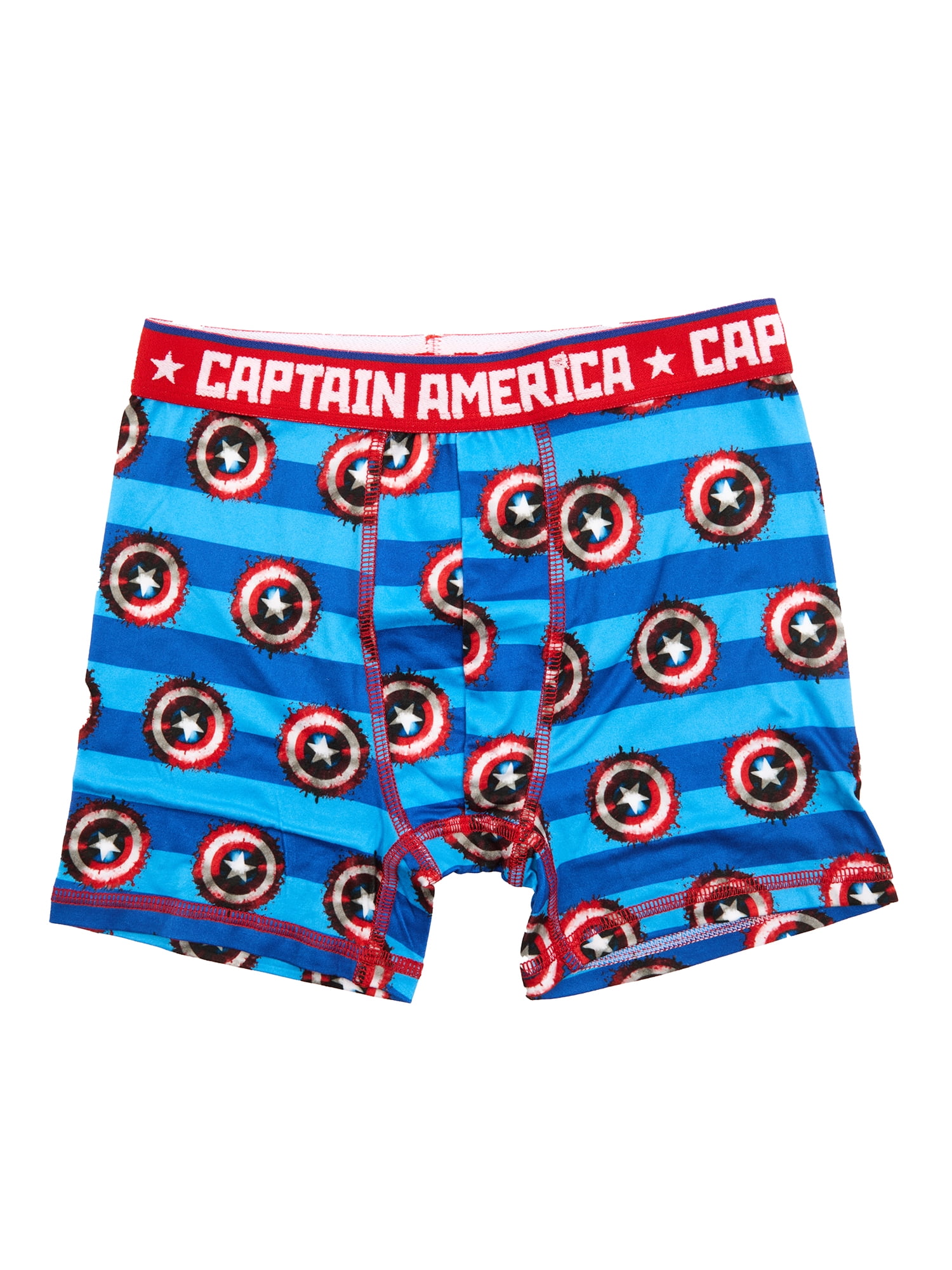 Captain America Boys Boxer Brief Underwear, 4-Pack, Sizes XS-XL
