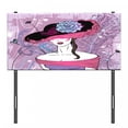 thumbnail image 3 of Grunge Headboard, Noble Lady from the Past with Nostalgic Hat on Vintage Backdrop with Grunge Details, Upholstered Decorative Metal Bed Headboard with Memory Foam, Twin Size, Pink Purple, by Ambesonne, 3 of 4