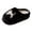Black, variant on Plush Cat Slippers for Women Soft Cute Cozy Fleece Lined Platform House Shoes Cloud Memory Foam Bedroom Home Slip on