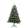thumbnail image 4 of vidaXL Artificial Hinged Christmas Tree 150 LEDs & Ball Set 59.1", 4 of 7