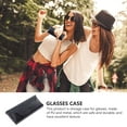 thumbnail image 3 of Eyeglass Case Portable Sunglass Case PU Leather Eyeglass Case Lightweight Eyeglass Case, 3 of 9