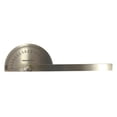 thumbnail image 2 of PRECISE Stainless Steel Protractor | 3 3/8" x 2" (8.6 cm x 5.1 cm) Semi-Circle | 6" (15.2 cm) Dual Ruler in Inches & mm/cm | Brass Locking Nut | Laser-Etched 0-180° Markings | Durable & Accurate, 2 of 3