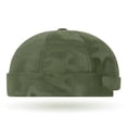 thumbnail image 5 of Hsqqdc Men Unisex Docker Hat Fashion Melon Skin Cap Adjustable Brimless Sailor Beanie, 5 of 7