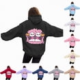 thumbnail image 4 of Towmus Halloween Ghost Hooded Sweatshirts for Women Funny Graphic Long Sleeve Teen Girls Oversized Hoodies Sweatshirt Casual Pullover Tops, 4 of 8