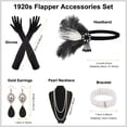thumbnail image 2 of Set de accesorios PLULON Flapper Great Gatsby de los años 20, 8 piezas, 2 of 6