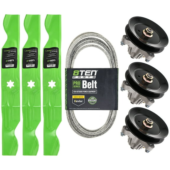 8TEN Blade Spindle Belt Kit for MTD Cub Cadet LTX1050 KH KW VT SLTX1050 50 inch MK1002396