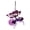 Purple, variant on Solar Hanging Garden Lights with Creative Insect Design, Robust Iron Bee/Dragonfly/Butterfly Decor, Sturdy Resilient Waterproof Outdoor Lamp for Fence, Patio & Yard