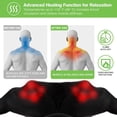 thumbnail image 3 of Masajeador de cuello y espalda cotsoco Shiatsu con calor para aliviar el dolor, 3 of 9