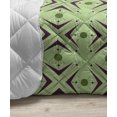 thumbnail image 3 of Mid Century Down Alternative Comforter, Geometric Modern Art Design in the Sixties Pop Art Shapes Pattern, Microfiber Quilt for All Season, 5 Sizes, Sea Green Blue Black, by Ambesonne, 3 of 3
