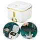 thumbnail image 3 of Contenedor hermético para almacenar alimentos de cocina, organizador de alimentos para mascotas, plástico libre de BPA Blanco S, 3 of 9