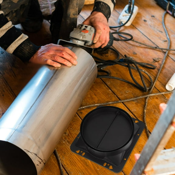 MLINS Kitchen Exhaust Hood Check Valve Range Hood Outlet Non-Return Valve Smoke Exhaust Check Valve Practical Kitchen Ventilator Accessory