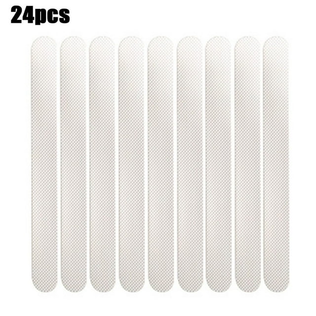 24pcs NonSlip Bath Mat Grip Stickers Anti Slip Shower Strips Pad Floor