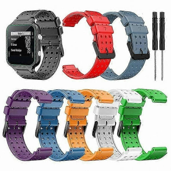 Monochrome Silicone Wristband for Approach S20 GPS Watch