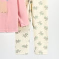 thumbnail image 6 of Linfrsh Toddler Boys Pajamas 3t Toddler Toddler Kids Toddler Girls Boys Soft Comfy Modal Tencel Solid Raglan Sleepwear Pajamas Pjs 2pcs Set(Pink,4-5 Years), 6 of 7