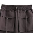 thumbnail image 6 of Mgmyaa Women's Cargo Skirts Summer Mini Skirt Elastic Waist Short Skirt, 6 of 7