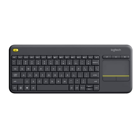Logitech WIRELESS TOUCH KEYBOARD K400 PLUS HTPC keyboard for PC connected (Best Wireless Keyboard For Android Tv)