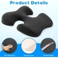 thumbnail image 3 of Breast Pillow for Massage, Massage Bolster Face Down Pillow for Sleeping Washable Soft Head Cushion and Chest Cushion for SPA Home (Dark Gray), 3 of 7